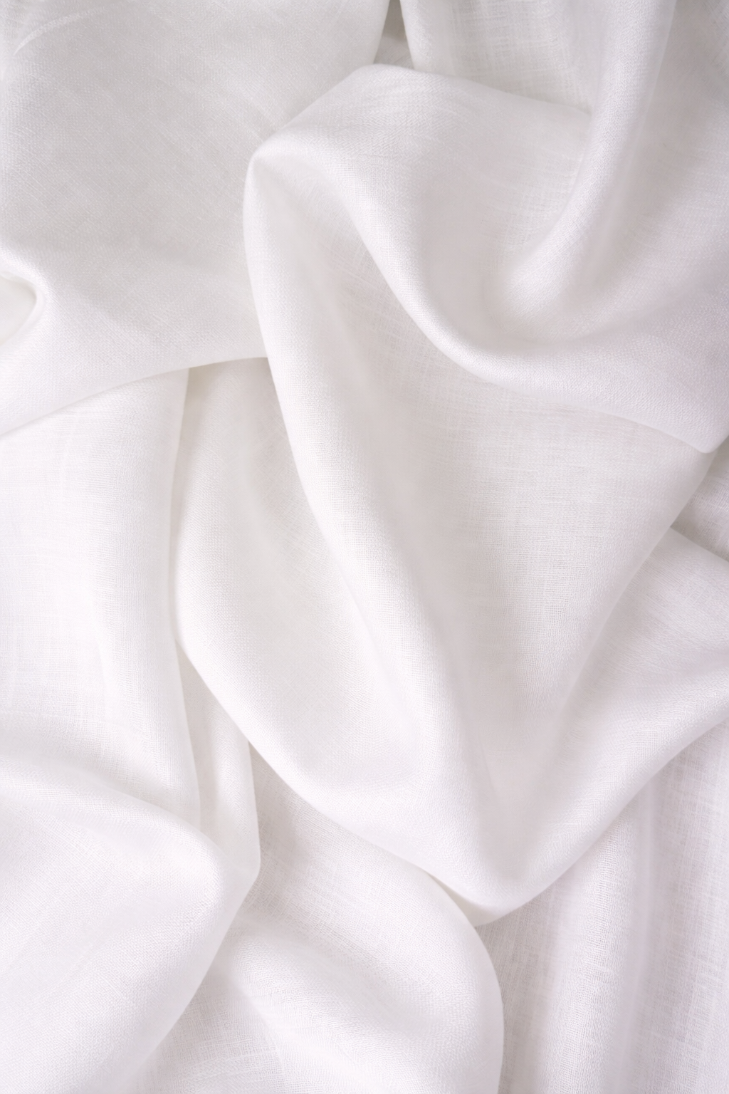 60 Lea White structured Linen (Drill Weave)