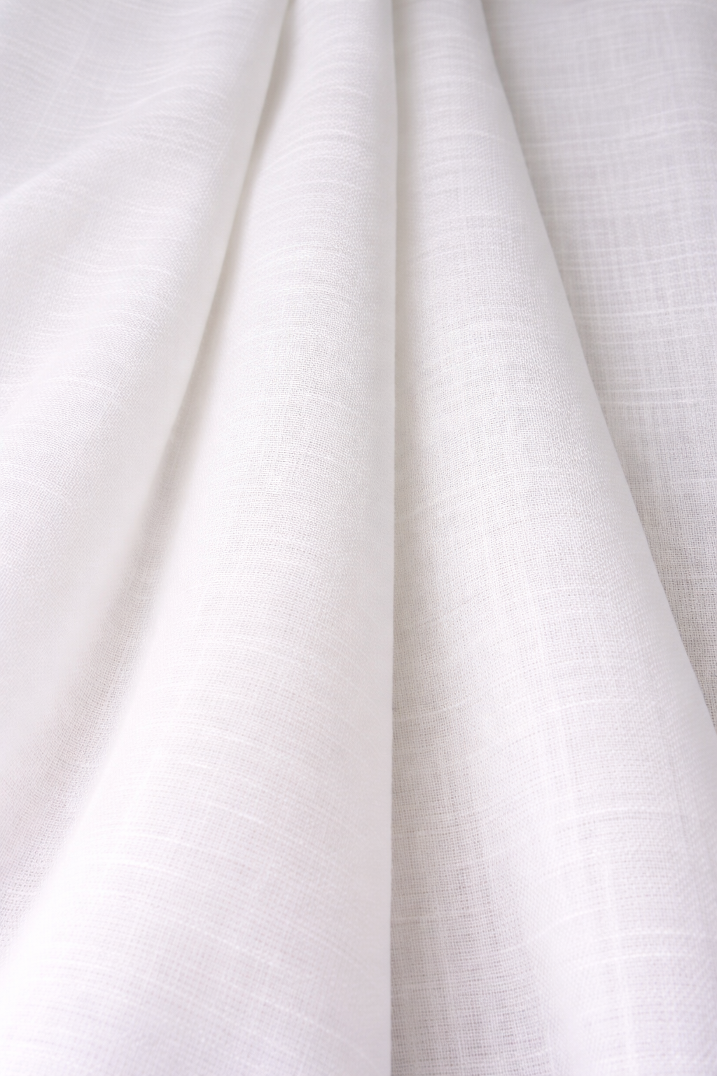 60 Lea White structured Linen (Drill Weave)