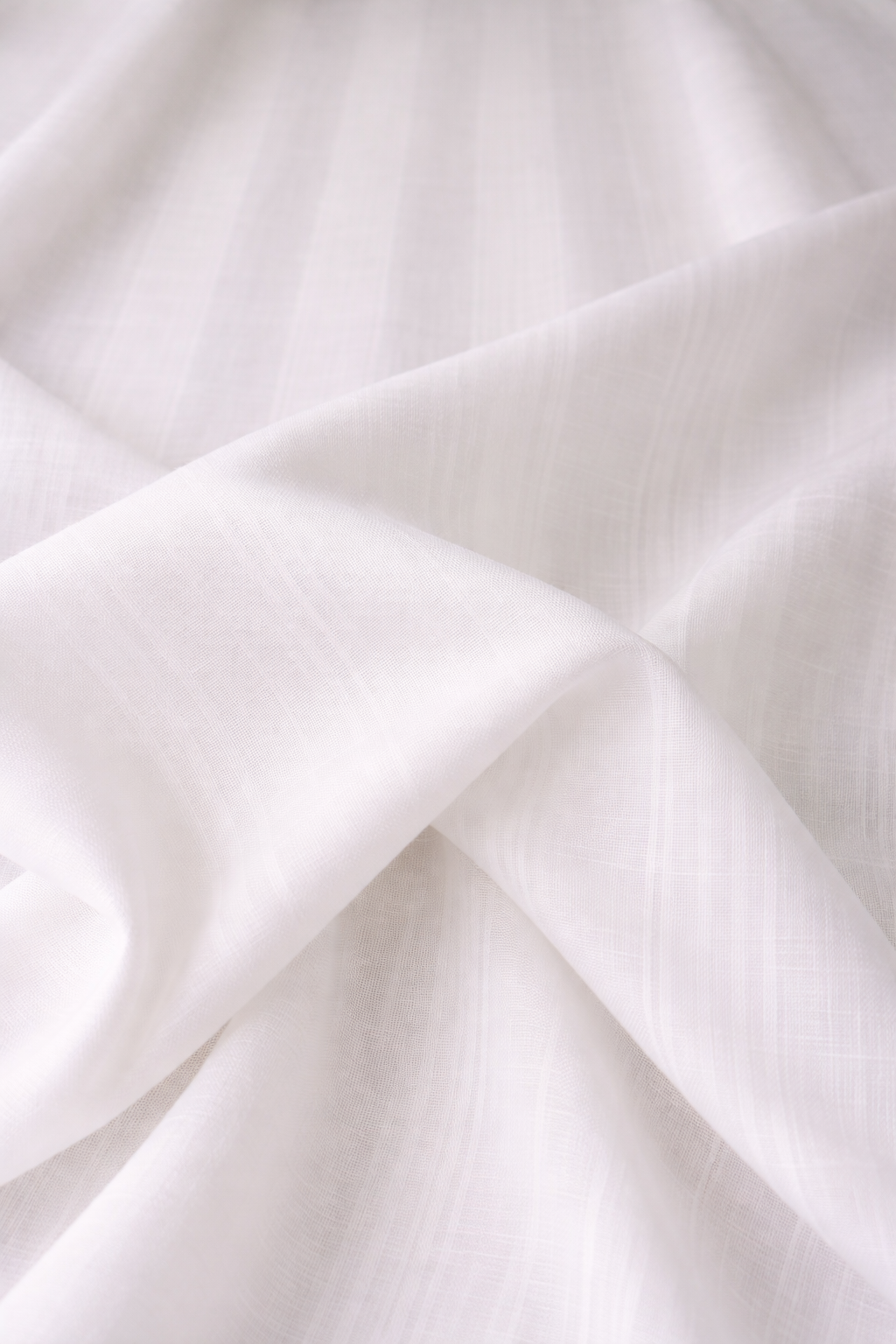 60 Lea White Luxe Crepe + Twill Linen
