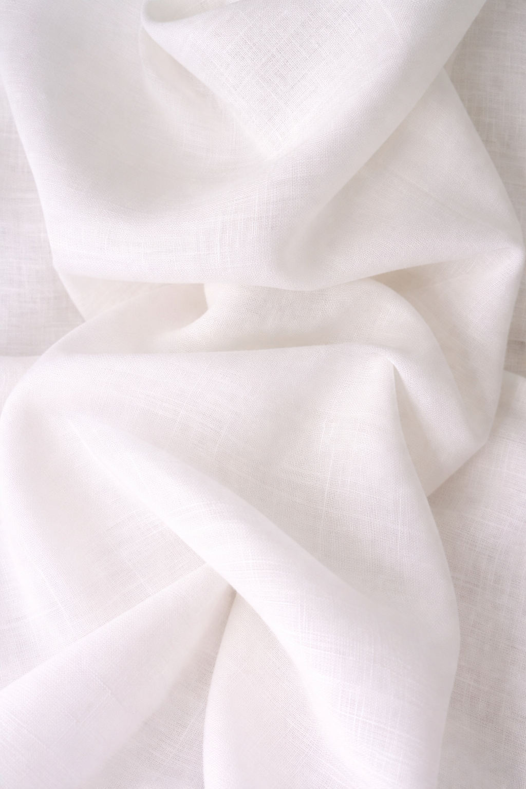 25 Lea White Textured Linen (Heavy Weight)